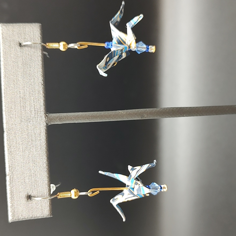 Origami Crane earrings